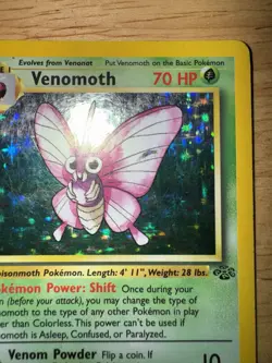 Pokemon TCG Venomoth Jungle Holo Rare Card 13/64 MP Condition - Image 3
