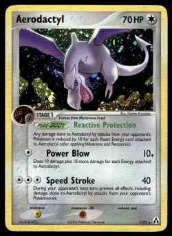 Pokemon TCG Legend Maker #1/92 Aerodactyl NM - Image 1