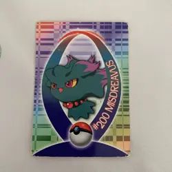 Pokemon Topps Sticker 09/37 Misdreavus TV Animation Series - Image 1