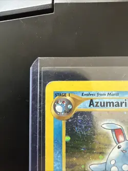 Pokemon Neo Genesis Azumarill 2/111 Holo LP Lightly Played SWIRL - Image 2