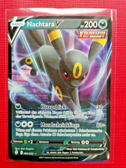 POKEMON - NACHTARA V 094/203 - DRACHENWANDEL - GER - ULTRA RARE - UMBREON - NM - Image 1