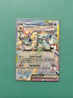 Play! Pokemon Prize Pack Series 7 Prismatic Evolutions 023/131 Vaporeon ex NM - Image 1
