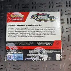 Pokemon TCG SV09 Journey Together Enhanced Booster Box. Left Top Corner Damage - Image 2