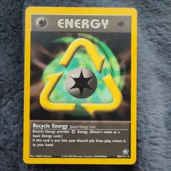 Recycle Energy 1st Edition 🔥 Vintage Neo Genesis Rare Pokemon Card 105/111 MP - Image 1