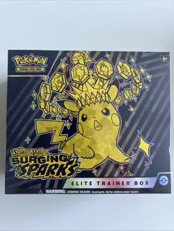 Pokemon TCG Scarlet & Violet Surging Sparks Elite Trainer Box ETB FACTORY SEALED - Image 1