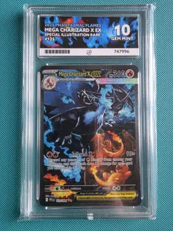 Pokemon TCG Mega Charizard X EX 125/094 🔥 - Ace 10 PERFECT SUBGRADES - Image 1