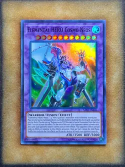 Yugioh Elemental HERO Cosmo Neos SAST-EN036 Super Rare NM - Image 1