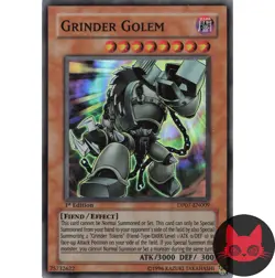 Yugioh Grinder Golem DP07-EN009 Super Rare 1st Edition LP - Image 1