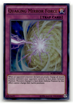 Quaking Mirror Force BOSH-EN076 Unlimited Ultra Rare Breakers of Shadow LP - Image 1