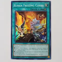 Runick Freezing Curses - TAMA-EN033 - NM/VLP - Super Rare - 1st ed - Yugioh - Image 1