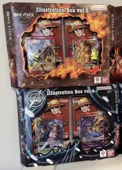 One Piece TCG Illustration Box Vol 5 and Vol 6 BUNDLE SEALED Ships Today - Image 1