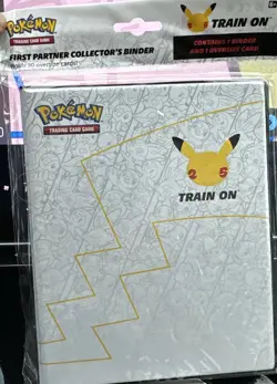 Celebrations 25th Anniversary JUMBO Card Binder + Pikachu Oversized Card Pokemon - Image 1
