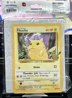 Celebrations 25th Anniversary JUMBO Card Binder + Pikachu Oversized Card Pokemon - Image 2