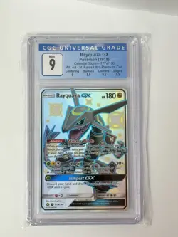 Pokemon TCG Rayquaza GX Celestial Storm Holo Card 177a/168 Promo CGC 9 - Image 1