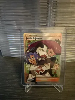 Pokemon TCG Jessie & James Trainer Full Art Ultra Rare Card 68/68 Hidden Fates - Image 1