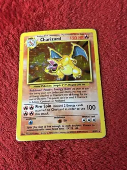 Charizard 004/102 Base Set Holo Wotc Pokemon Card 1999 Grail Played - Image 1