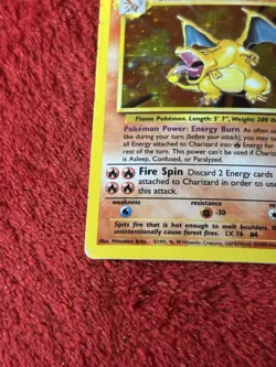 Charizard 004/102 Base Set Holo Wotc Pokemon Card 1999 Grail Played - Image 4
