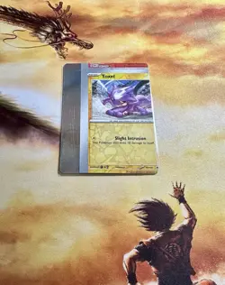 Pokemon Card - Error Miscut NFC Toxel Obsidian Flames 071/197 Reverse Holo - Image 1