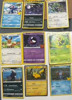 Pokemon trading cards lot of 33 (good condition)plus 21 bonus cards (as is) - Image 5