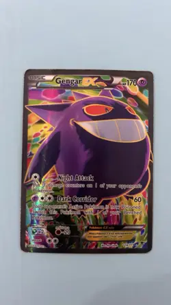 Pokemon Gengar EX Full Art Holo Rare Card 114/119 XY-Phantom Forces 2014 - Image 2