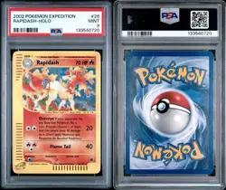 2002 Pokemon Expedition # 26 Rapidash Holo PSA 9 Card MINT - Image 3