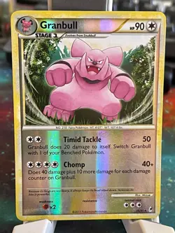 POKEMON GRANBULL 026/95 RARE REVERSE HOLOFOIL CALL OF LEGENDS LP CARD - Image 1
