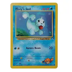 Misty’s Seel 88/132 Gym Heroes WOTC Vintage Pokemon Card 1999 - NM Condition - Image 1