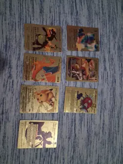 Pokemon Gold Foil Fan Art Card Lot MINT - Image 1