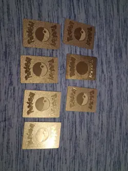 Pokemon Gold Foil Fan Art Card Lot MINT - Image 2