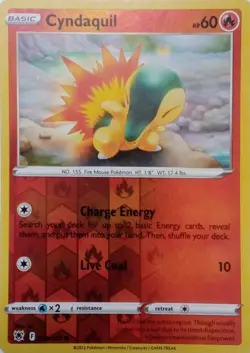 023/189 CYNDAQUIL REVERSE HOLO ASTRAL RADIANCE POKEMON CARD - Image 1