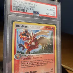 PSA 10 Blaziken Holo Power Keepers Pokemon Card Gem Mint 2007 #5 - Image 1