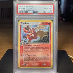 PSA 10 Blaziken Holo Power Keepers Pokemon Card Gem Mint 2007 #5 - Image 2