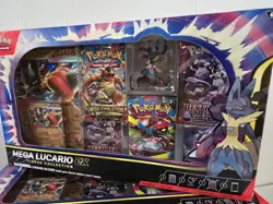 🚨POKEMON TCG MEGA LUCARIO EX FIGURE COLLECTION CARDS ENG Lot Of 4 Ready To Ship - Image 3