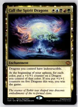 Call the Spirit Dragons Tarkir: Dragonstorm Regular NM M 0174 - Image 1