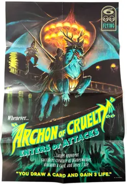 MTG Magic the Gathering Duskmourne Goosebumps Archon Cruelty 3 Poster Set 17" - Image 3