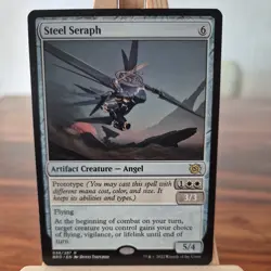 MtG Steel Seraph : The Brother's War, Rare, Regular, NM - Image 1