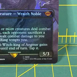 MTG Lord of the Rings Witch-King of Angmar BORDERLESS LOTR M 0423 FOIL Magic - Image 5