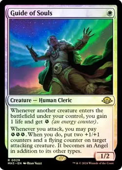 NM Foil Guide of Souls, MTG, Modern Horizons 3, Magic the Gathering, 29 - Image 1