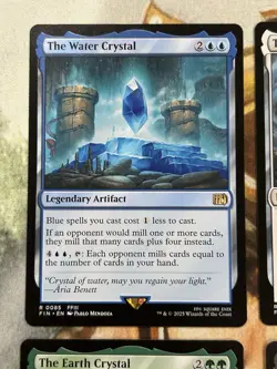 Water Wind Darkness Earth Crystal Lot of 4 (Regular) Final Fantasy English - NM - Image 2