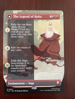 The Legend of Roku MTG Avatar: TLA Magic The Gathering Rare NM #357 - Image 1