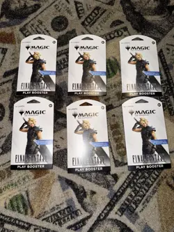 Final Fantasy Play Booster Pack Lot Of 6 Magic the Gathering New/Sealed FF MTG - Image 1