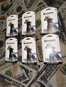 Final Fantasy Play Booster Pack Lot Of 6 Magic the Gathering New/Sealed FF MTG - Image 3
