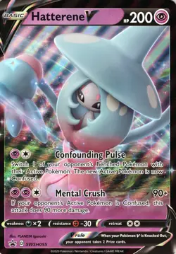 Pokemon TCG JUMBO SWSH055 Hatterene V Card - Image 1
