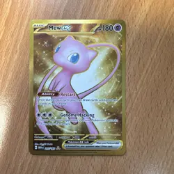 Pokemon Mew EX TCG 205/165 Gold Hyper Rare NOT METAL Scarlet Violet 151 - Image 1