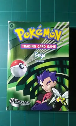 Pokemon TCG Gym Challenge Koga Theme Deck Box Only 2000 Wizards Of The Coast - Image 1