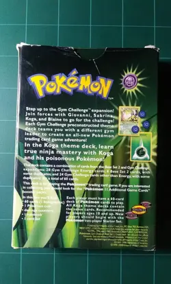 Pokemon TCG Gym Challenge Koga Theme Deck Box Only 2000 Wizards Of The Coast - Image 2