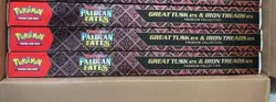 Pokemon TCG Paldean Fates Great Tusk Iron Threads Ex Premium Collection Lot of 3 - Image 2