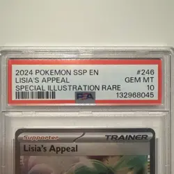 2024 Pokemon Lisia’s Appeal SIR PSA 10 English Surging Sparks - Image 3