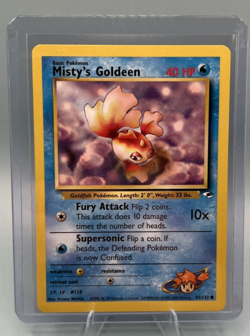 NM 2000 Pokemon Gym Heroes Misty's Goldeen #85/132 - Image 1