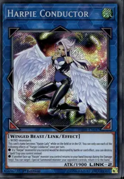 Harpie Conductor 1st Ed Secret Rare BLHR-EN047 Yu-Gi-Oh! - Image 1